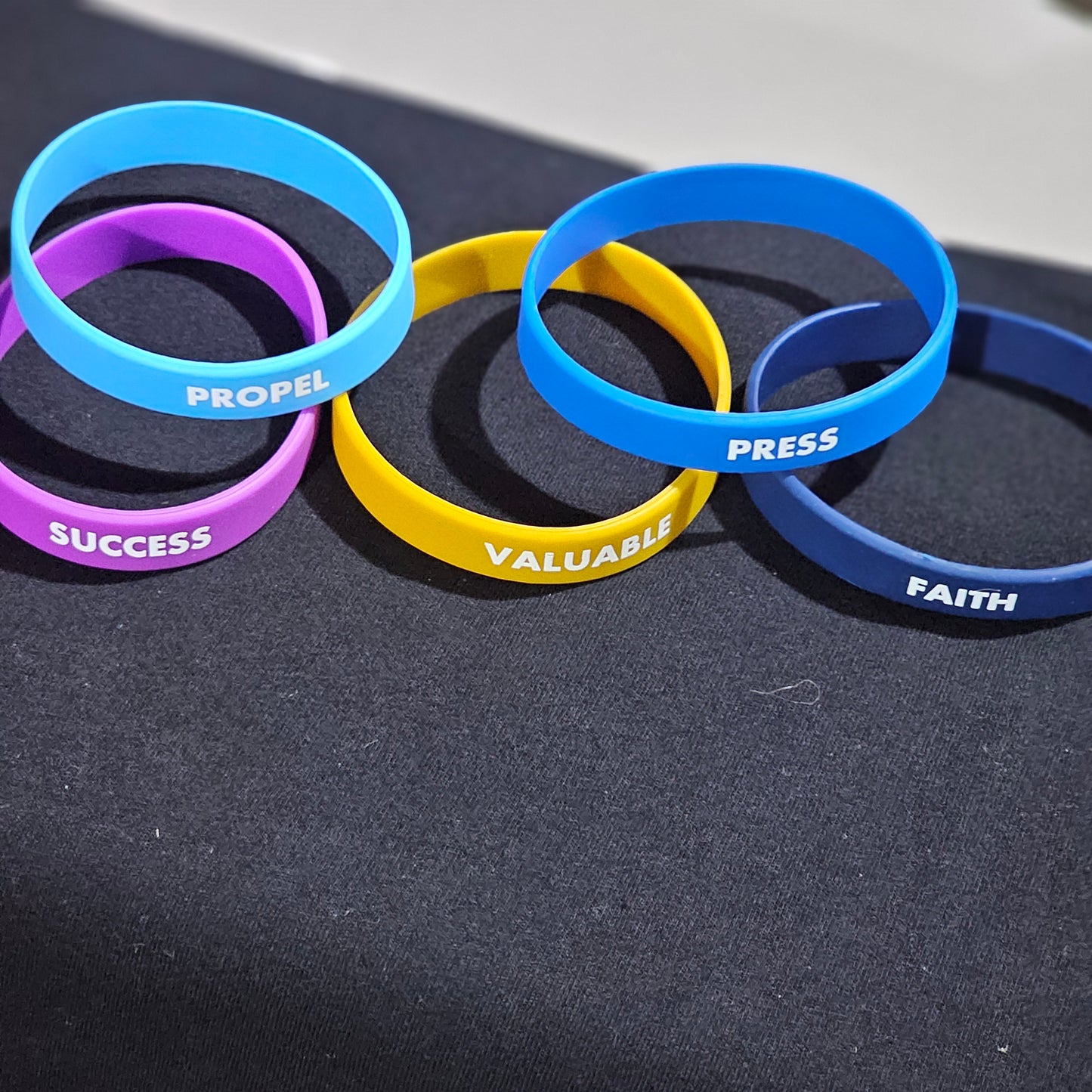 Motivational By God Creations ™ Wristband /Motivational Silicone Wristbands with Inspirational Messages