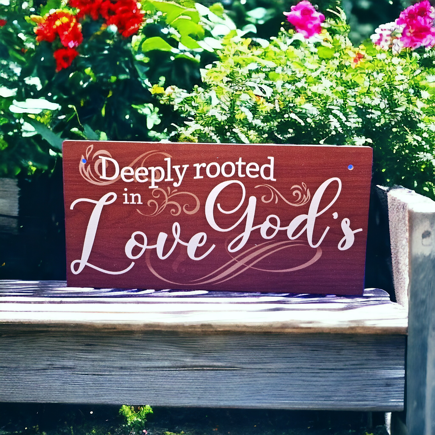 Christian Decor 7.8” x 3.9” rectangular wooden Inspirational Wall Art Plaque Home Decor Design