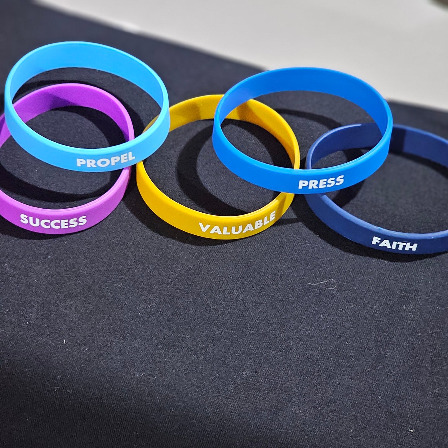 Motivational By God Creations ™  Wristband /Motivational Silicone Wristbands with Inspirational Messages