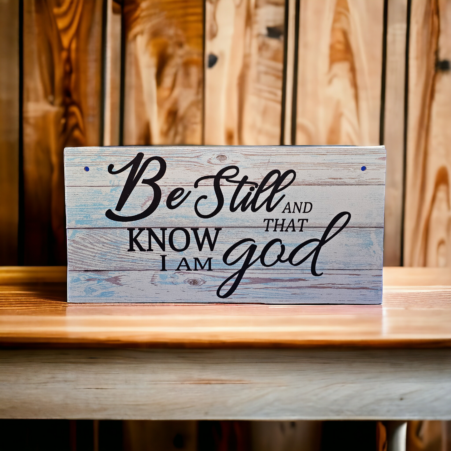 Christian Decor 7.8” x 3.9” rectangular wooden Inspirational Wall Art Plaque  Home Decor Design