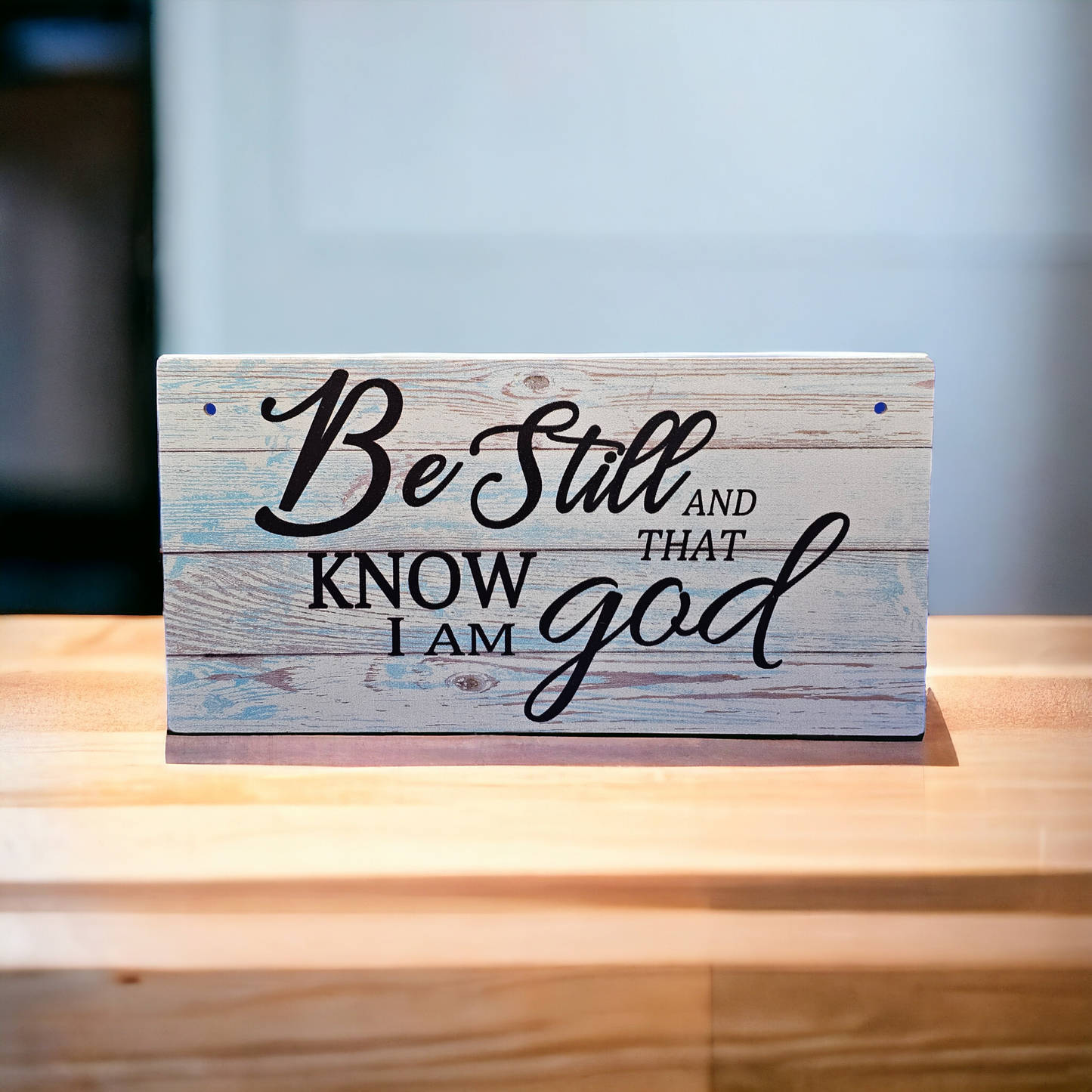 Christian Decor 7.8” x 3.9” rectangular wooden Inspirational Wall Art Plaque  Home Decor Design