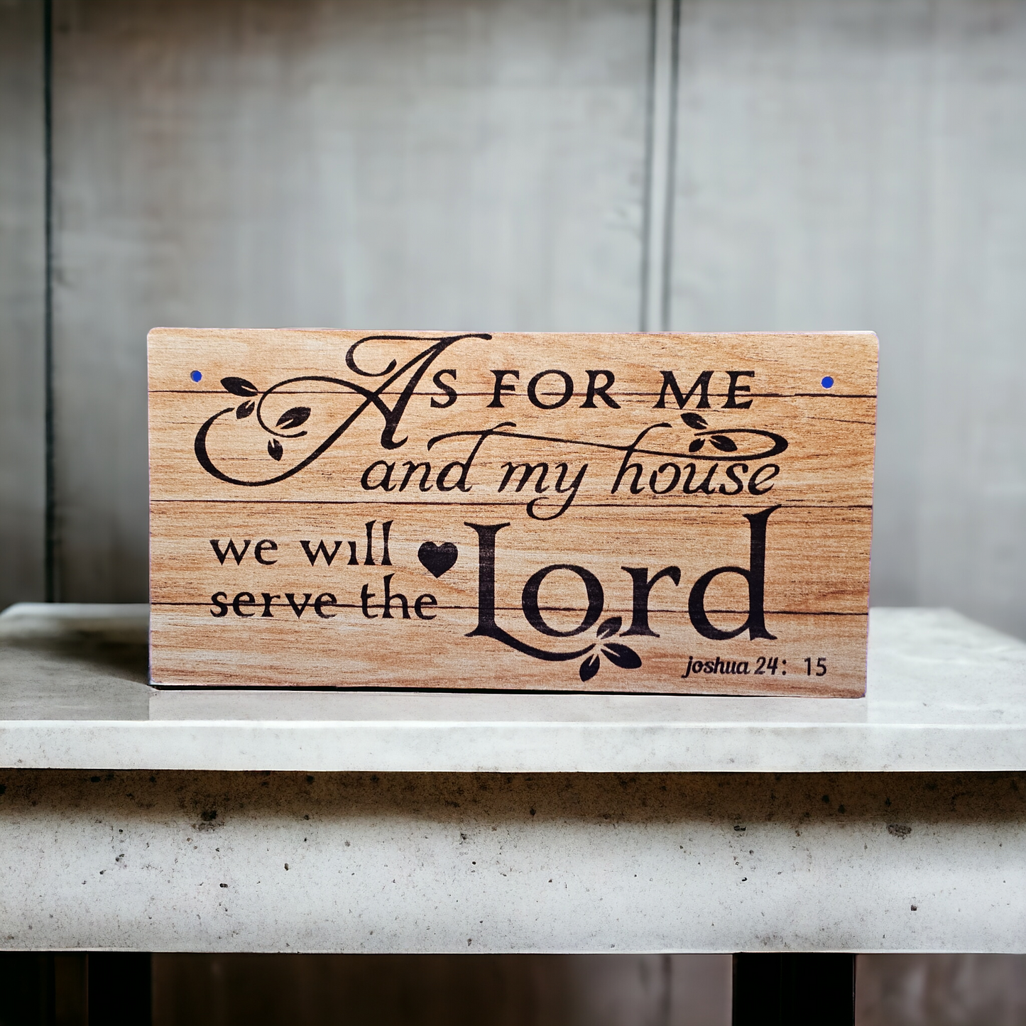 Christian Decor 7.8” x 3.9” rectangular wooden Inspirational Wall Art Plaque  Home Decor Design