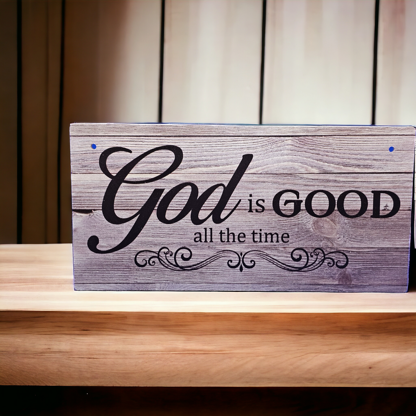 Christian Decor 7.8” x 3.9” rectangular wooden Inspirational Wall Art Plaque  Home Decor Design